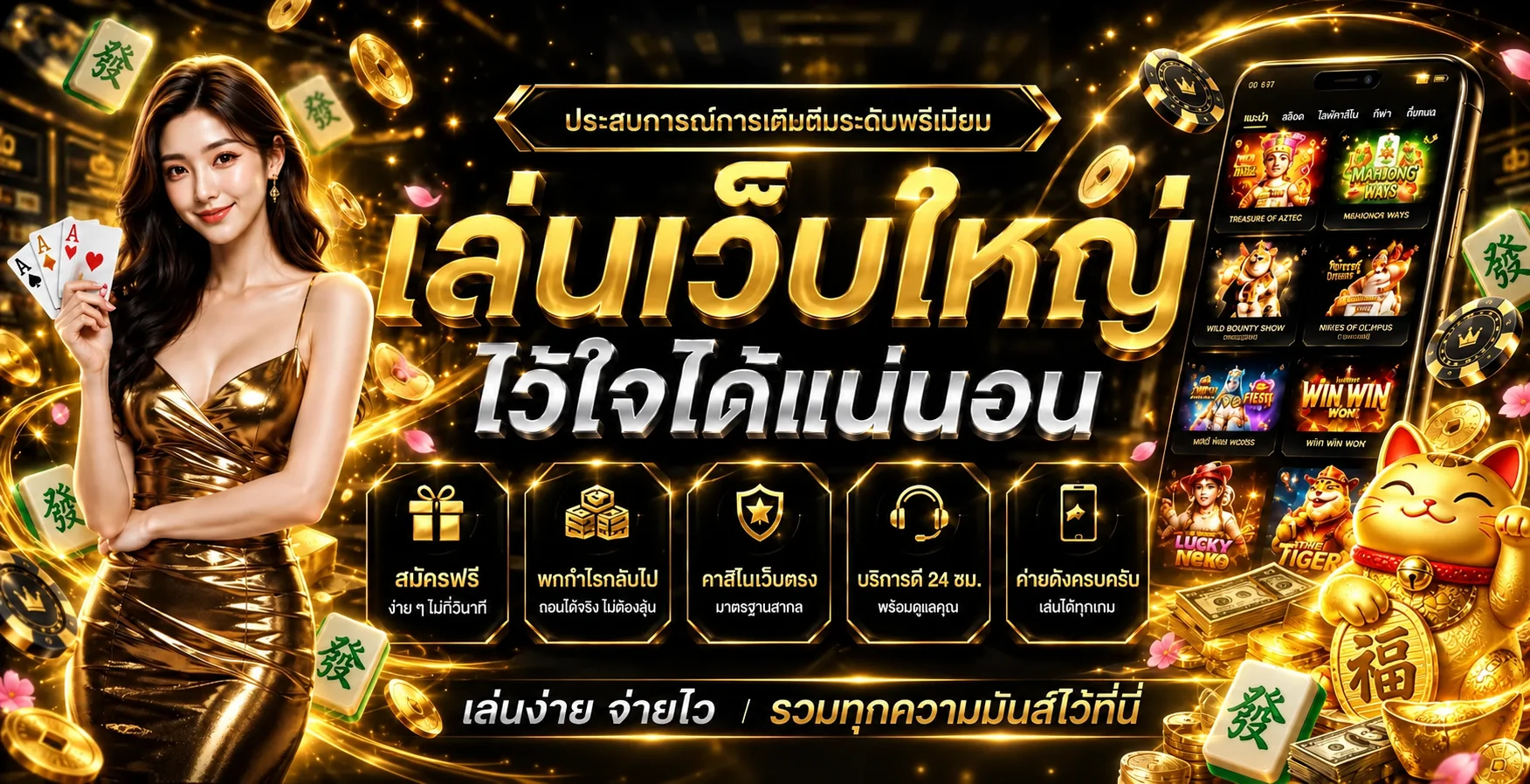 สล็อตออนไลน์ LOTTS-8 พร้อมเกม PG Soft และ Lucky Neko