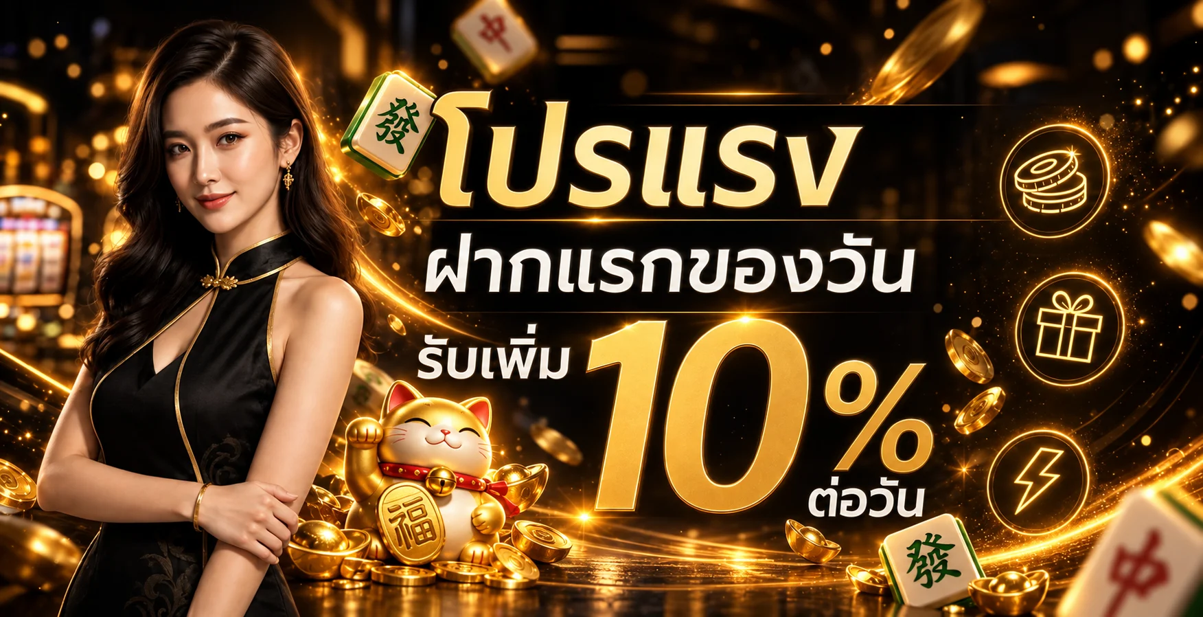 LOTTS-8 โปรฝากแรกของวันพร้อม Lucky Neko และ Mahjong Ways